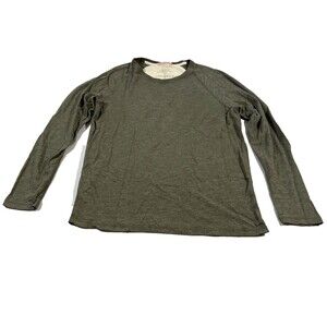 APOLIS Global Citizen Green Heather Cotton Blend Crewneck T-shirt Top Sz M